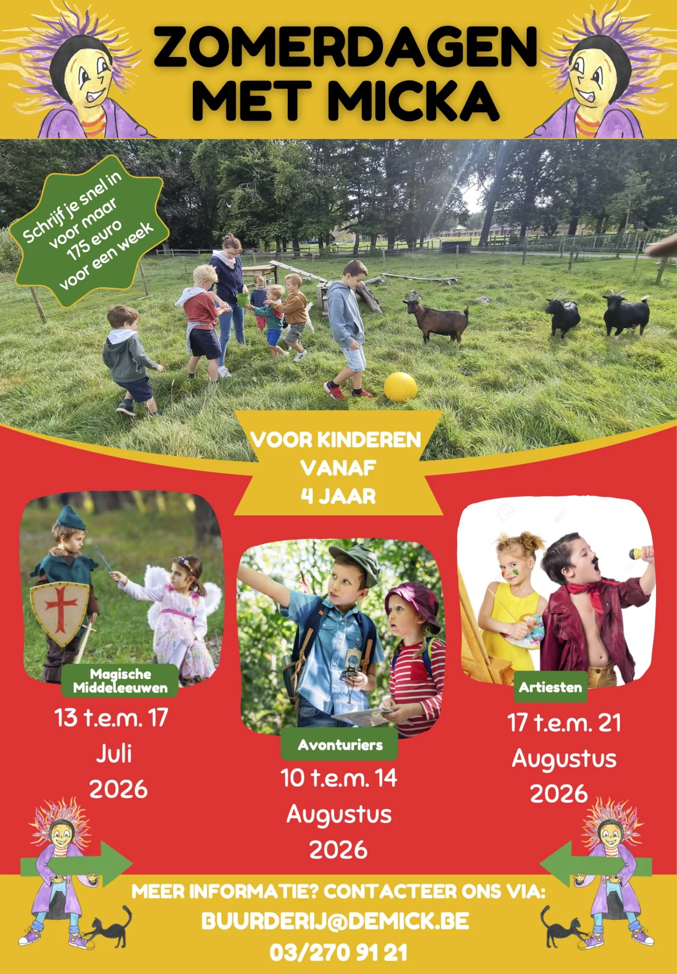Zomerdagen met Micka 2026 - Avonturiers